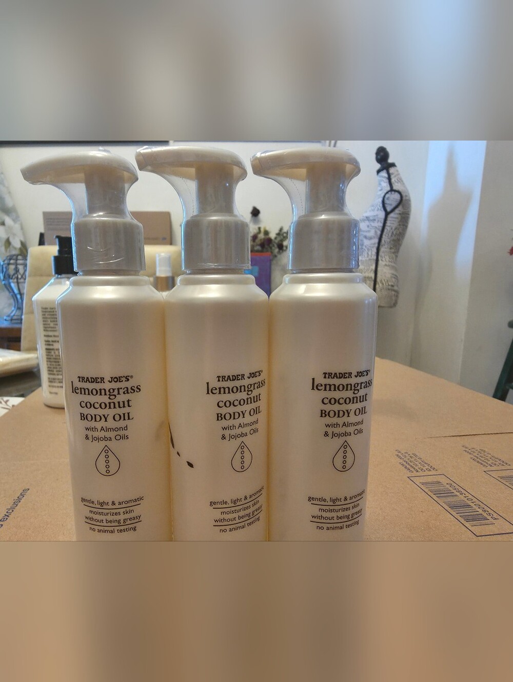 Trader Joe's Lemongrass Coconut Body Oil - Cream